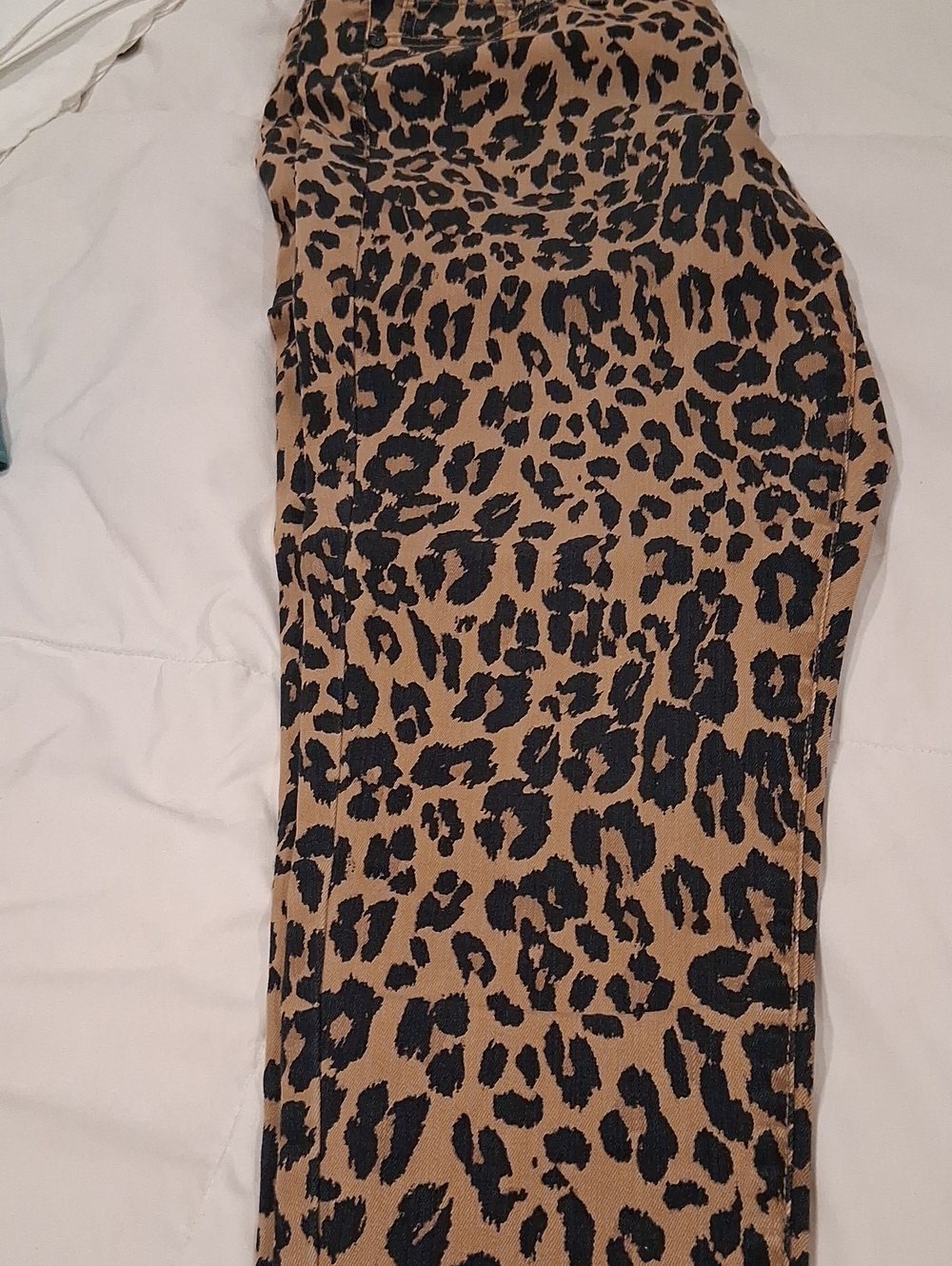 Lane Bryant Leopard Print Skinny Jeans in Tan and Black